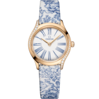 De Ville Mini Trésor 26 mm, oro Moonshine™ su toile de jouy - 42857266004001