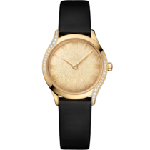 De Ville Mini Trésor 26 mm, Moonshine™ gold on fabric strap - 42857266099001