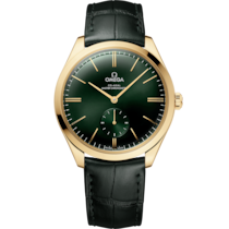 De Ville Trésor 40 mm, yellow gold on leather strap - 43553402110001