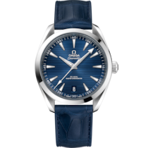 Seamaster Aqua Terra 150M 41 mm, steel on leather strap - 22013412103003