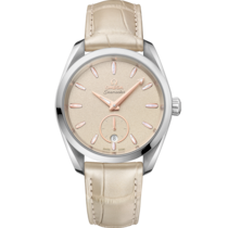 Seamaster Aqua Terra 150 M 38 mm, Stahl mit Lederarmband - 22013382009001