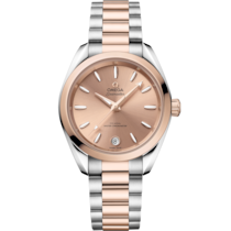Seamaster Aqua Terra Shades 34 mm, Stahl - Sedna™-Gold mit Stahl- und Sedna™-Goldband - 22020342010001