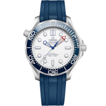 Seamaster Diver 300M 42 mm, steel on rubber strap - 21032422004002