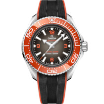 Grey dial watch on O-MEGASTEEL case with Rubber strap - Seamaster Planet Ocean 6000M 45.5 mm, O-MEGASTEEL on rubber strap - 21532462106001