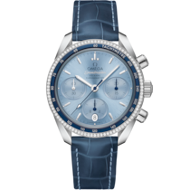 Speedmaster 38 38 mm, acciaio su cinturino di pelle - 32438385003001