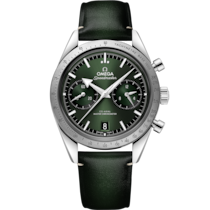 Speedmaster '57 40,5 mm, acciaio su cinturino di pelle - 33212415110001
