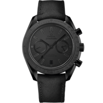 Speedmaster Dark Side of the Moon 44,25 mm, Schwarze Keramik mit Beschichtetem Nylonarmband - 31192445101005