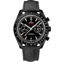 Speedmaster Dark Side of the Moon 44.25 mm, black ceramic on coated nylon fabric strap with foldover clasp - 31192445101007