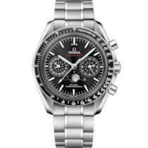 Speedmaster Fasi lunari 44,25 mm, acciaio su acciaio - 30430445201001